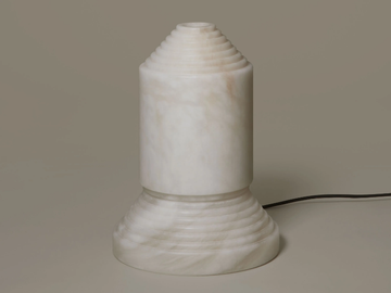 BABEL - LED alabaster table lamp with dimmer by Santa & Cole - view 3